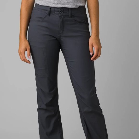 Prana Halle Hiking Convertible Pant in Coal Gray (Short Inseam) Size 12 NWT - Picture 1 of 13